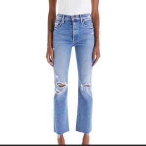 Mother Denim Tripper Ankle Fray Button Fly Hight Rise Jean size 30